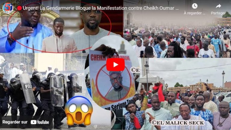 🔴Urgent! La Gendarmerie Bloque la Manifestation contre Cheikh Oumar Diagne à Darou Mousty