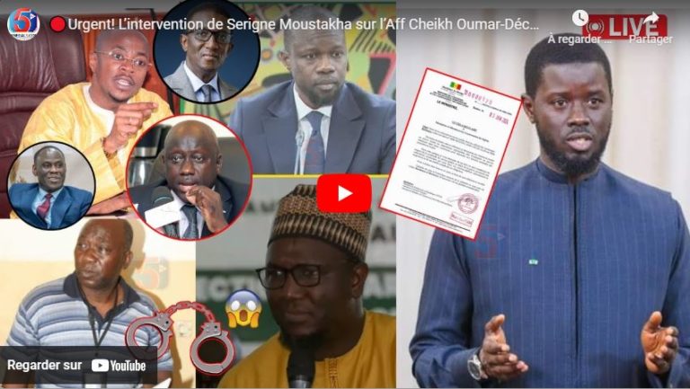 🔴Urgent! L’intervention de Serigne Mountakha sur l’Aff Cheikh Oumar-Décision de Diomaye et Sonko