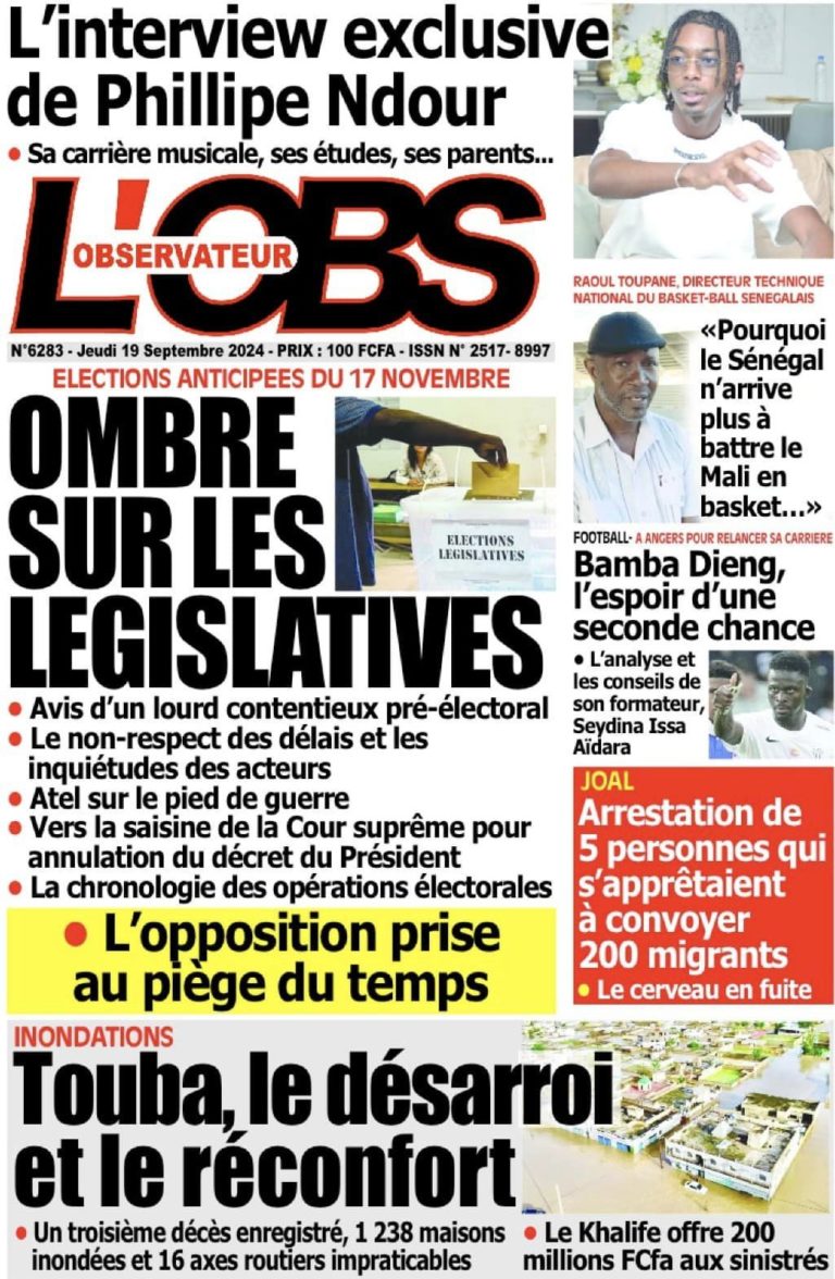 Découvrez les Unes des journaux sénégalais du jeudi 19 septembre 2024