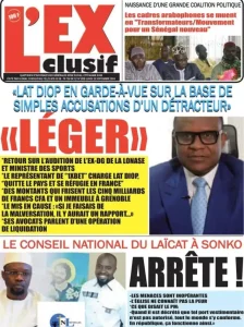 La Une des Quotidiens Nationaux du 23 Septembre 2024