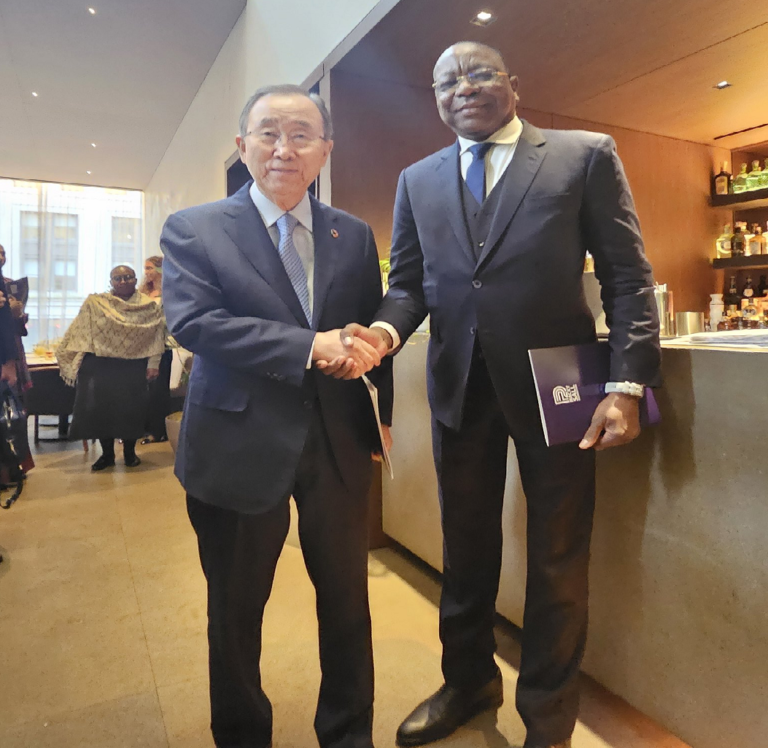 Assemblée générale des Nations Unies : Mankeur Ndiaye a eu des échanges avec Ban Ki- Moon