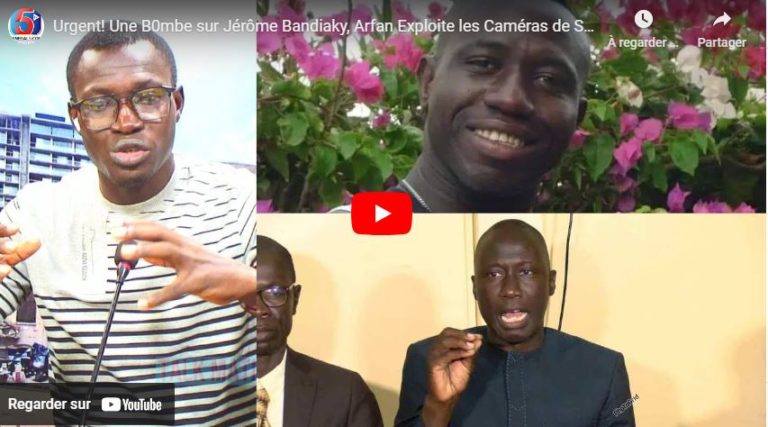 Urgent! Une B0mbe sur Jérôme Bandiaky, Arfan Exploite les Caméras de Surveillance sur Dame Mbodj…