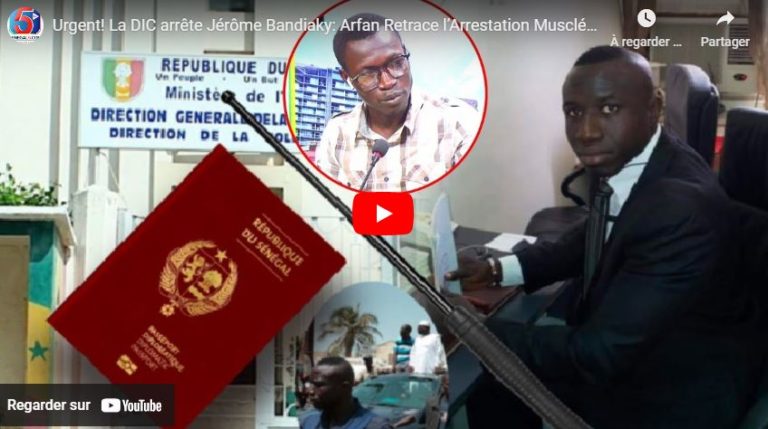 Urgent! La DIC arrête Jérôme Bandiaky: Arfan Retrace l’Arrestation Musclée sans Mandat…