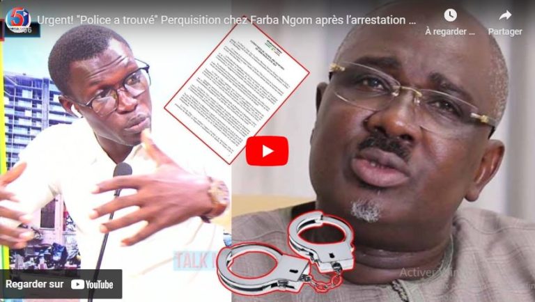 Urgent! "Police a trouvé" Perquisition chez Farba Ngom après l’arrestation de Jérôme: Arfan Révèle…