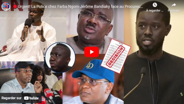 🔴Urgent! La Police chez Farba Ngom-Jérôme Bandiaky face au Procureur-DIC Poursuit ses Auditions-Lat