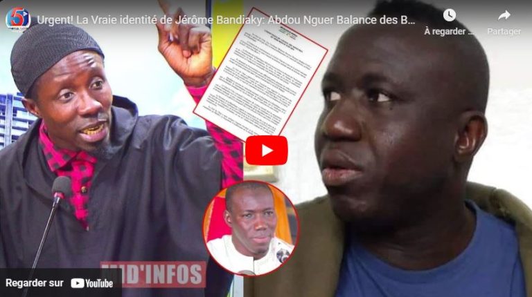 Urgent! La Vraie identité de Jérôme Bandiaky: Abdou Nguer Balance des B0mbes "Tall auchan yi Kër yi"