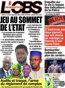 Découvrez les Unes des journaux sénégalais du jeudi 05 septembre 2024