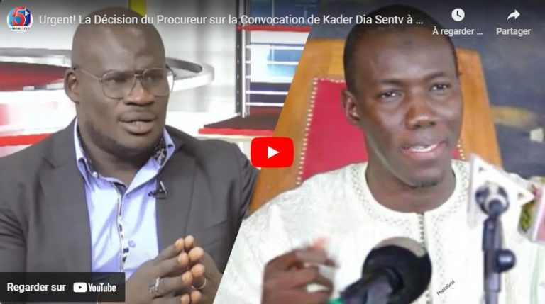 Urgent! La Décision du Procureur sur la Convocation de Kader Dia Sentv à la Cybercriminalité…