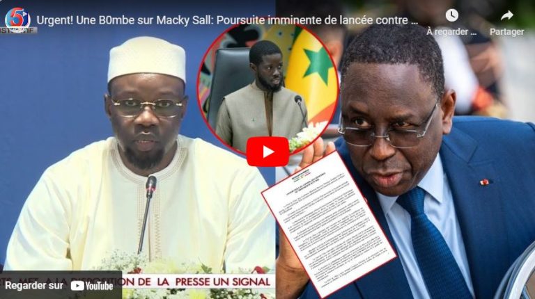 Urgent! Une B0mbe sur Macky Sall: Poursuite imminente de lancée contre lui suite aux Carnages