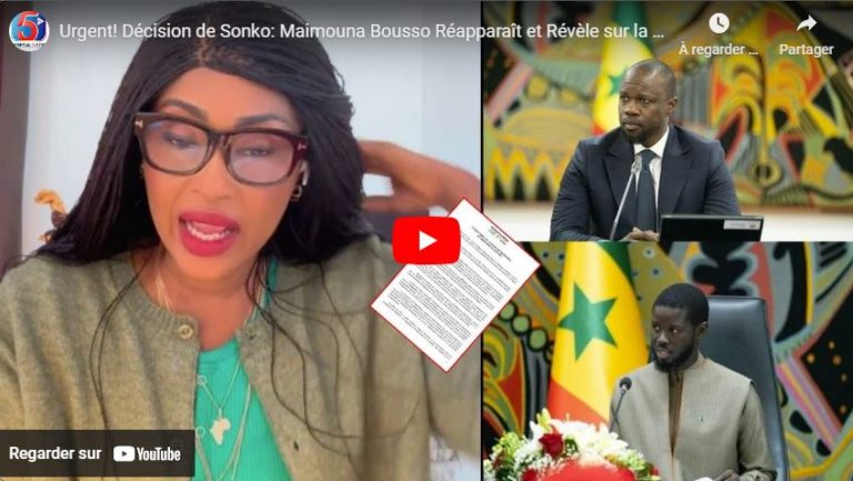 Urgent! Décision de Sonko: Maimouna Bousso Réapparaît et Révèle sur la Dissolution de la Coalition