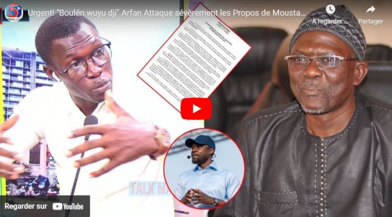 Urgent! "Boulén wuyu dji" Arfan Attaque sévèrement les Propos de Moustapha Diakhaté et Révèle
