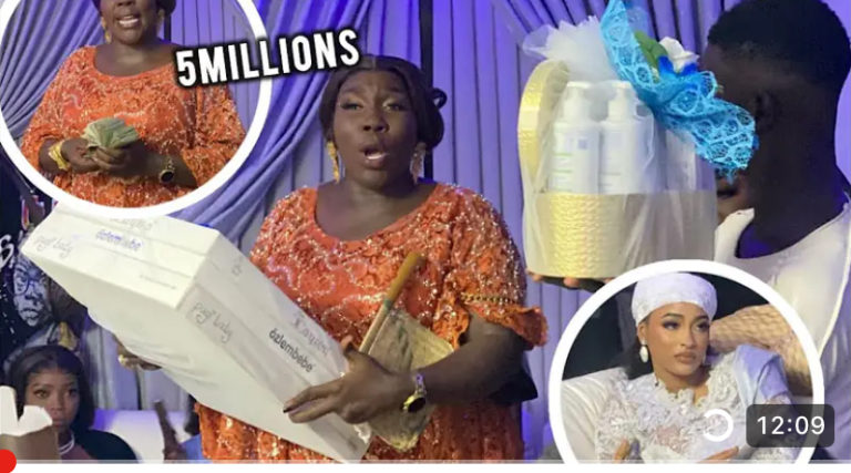 Baptême d’Aziz Ndiaye Junior : Aicha Rassoul a généreusement mis la main à la poche… (vidéo)