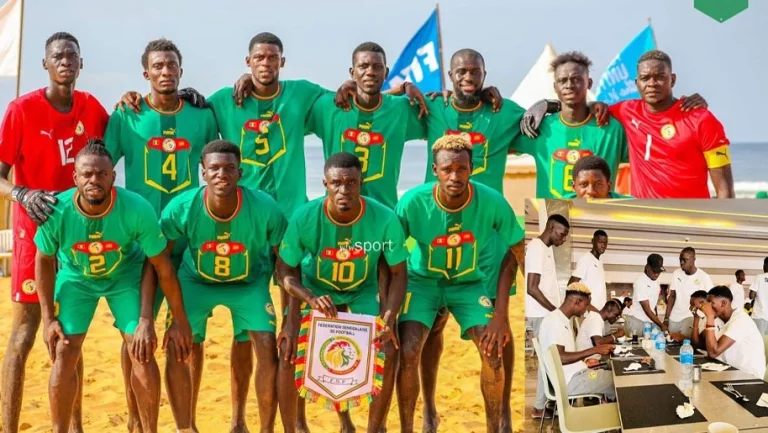 CAN Beach Soccer – L’équipe nationale est arrivée en Égypte, première séance d’entrainement !