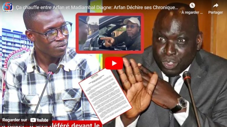 Ça chauffe entre Arfan et Madiambal Diagne: Arfan Déchire ses Chroniques du Lundi et Révèle…