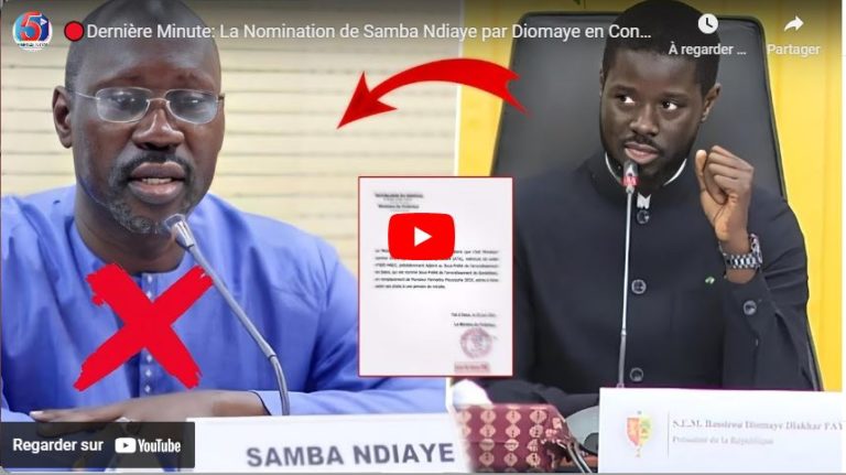 🔴Dernière Minute: La Nomination de Samba Ndiaye par Diomaye en Conseil des Ministres: La Pétition..