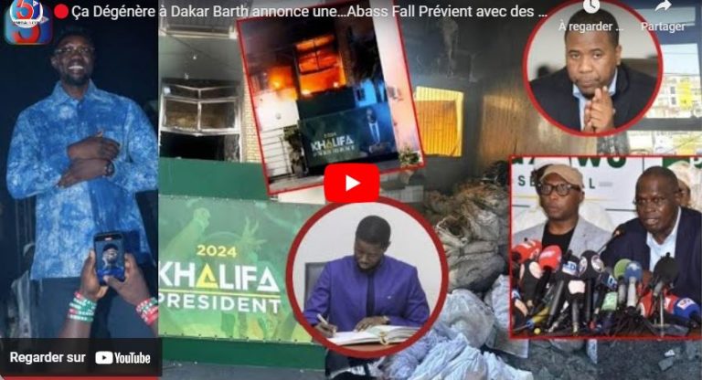 🔴Ça Dégénère à Dakar Barth annonce une…Abass Fall Prévient avec des Couteaux-Sonko Révèle…Compte