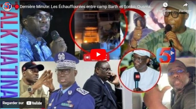 🔴Dernière Minute: Les Échauffourées entre camp Barth et Sonko, Ousmane Diagne et Jean Batiste Tapent