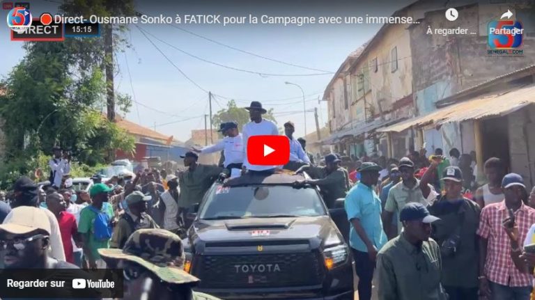 🛑Direct- Ousmane Sonko à FATICK pour la Campagne avec une immense Foule...