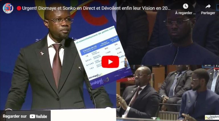 🔴Urgent! Diomaye et Sonko en Direct et Dévoilent enfin leur Vision en 2050…