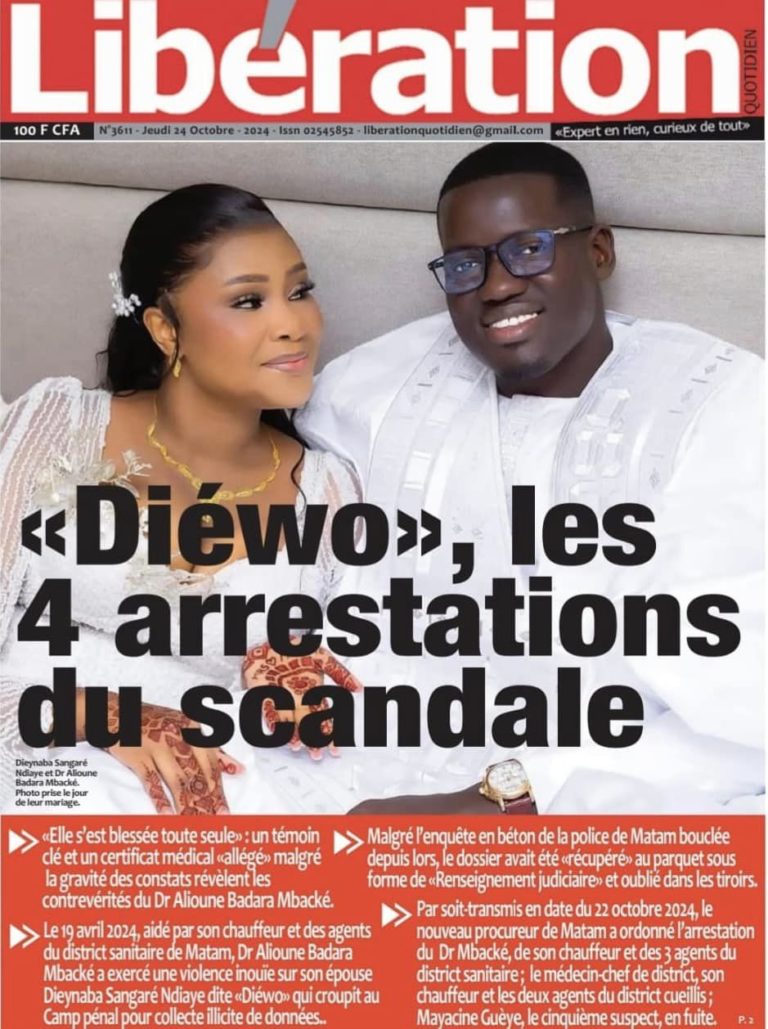 Découvrez les Unes des journaux sénégalais du jeudi 24 octobre 2024