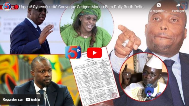 🔴Urgent! Cybersécurité Convoque Serigne Modou Bara Dolly-Barth Défie et s’impose tête Liste-Sonko