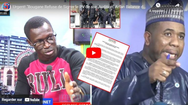 Urgent! "Bougane Refuse de Signer le PV de son Audition" Arfan Balance des B0mbes sur l’audience…