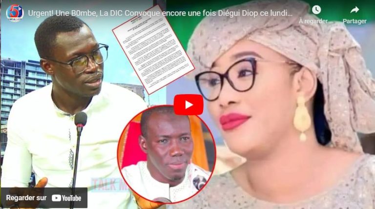 Urgent! Une B0mbe, La DIC Convoque encore une fois Diégui Diop ce lundi devant les Enquêteurs…