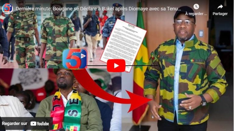 Dernière minute: Bougane se Déclare à Bakel après Diomaye avec sa Tenue Militaire…