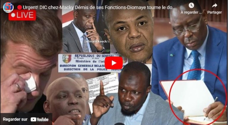 🔴Urgent! DIC chez-Macky Démis de ses Fonctions-Diomaye tourne le dos-Confrontation de Sonko et Apr
