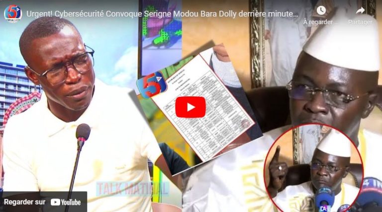 Urgent! Cybersécurité Convoque Serigne Modou Bara Dolly derrière minute devant les Enquêteurs: Arfan