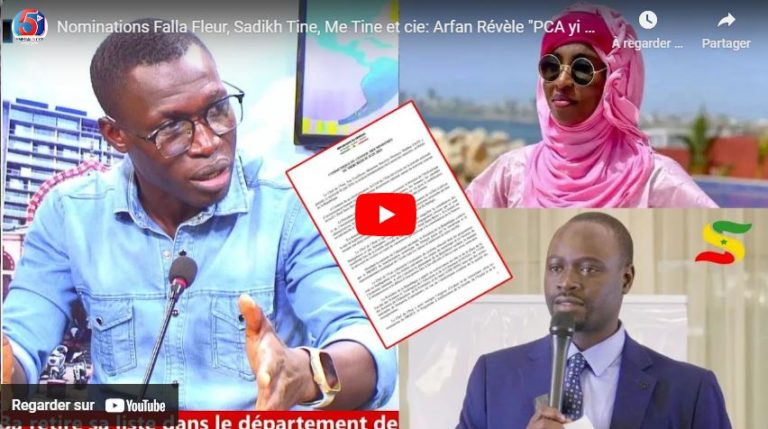 Nominations Falla Fleur, Sadikh Tine, Me Tine et cie: Arfan Révèle "PCA yi nenko diox khalé yi…"