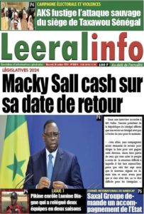 Découvrez les Unes des journaux sénégalais du mercredi 30 octobre 2024