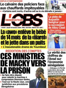 Découvrez les Unes des journaux sénégalais du jeudi 10 octobre 2024