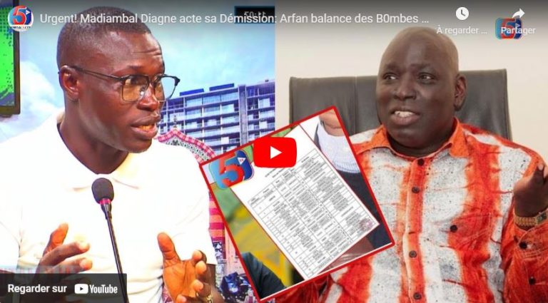 Urgent! Madiambal Diagne acte sa Démission: Arfan balance des B0mbes "na fékhé bamou langamou presse