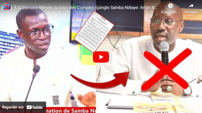 À la dernière minute, la Cour des Comptes épingle Samba Ndiaye: Arfan Révèle et balance le Rapport…