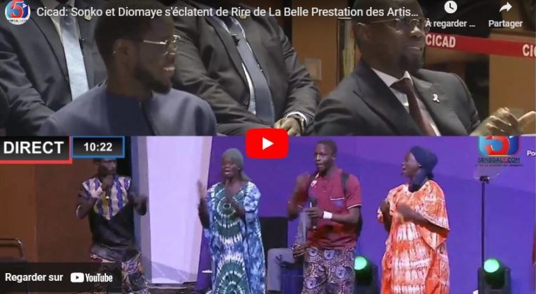 Cicad: Sonko et Diomaye s'éclatent de Rire de La Belle Prestation des Artistes sur le Projet…