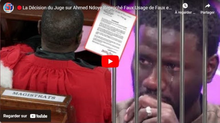 🔴La Décision du Juge sur Ahmed Ndoye Reproché Faux Usage de Faux et Permis sans Permis attendue