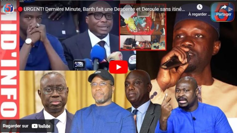 🔴URGENT! Dernière Minute, Barth fait une Descente et Deroule sans itinéraire-Sonko se Range-Diomaye…