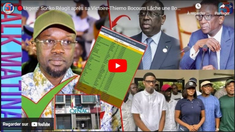 🔴Urgent! Sonko Réagit après sa Victoire-Thierno Bocoum Lâche une Bombe sur-Barth Disparaît-Tribunal…