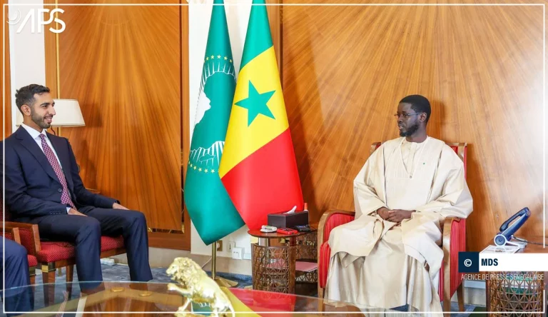 Palais : Le chargé des relations des Emirats avec l’Afrique reçu par Bassirou Diomaye Faye