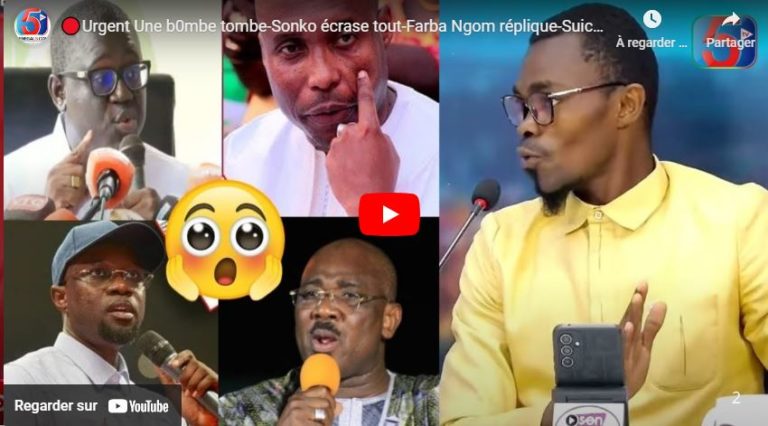 🔴Urgent Une b0mbe tombe-Sonko écrase tout-Farba Ngom réplique-Suicide de Moustapha Bâ?le Procureur..