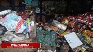 incendie d’un magasin grossiste au marché central de Louga :Plus de 100 millions de francs partis en fumée.