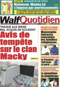 Découvrez les Unes des journaux Sénégalais du lundi 25 novembre 2024