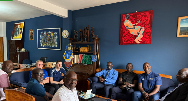 Le Président Augustin Senghor reçoit Anthony Baffoe