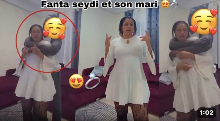 (Vidéo) – Fanta Seydi « Famille Sénégalaise » toute heureuse avec son mari…