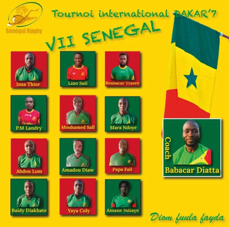 Dakar Sevens’S 2024 : La liste des 12 Lions du rugby à VII dévoilée