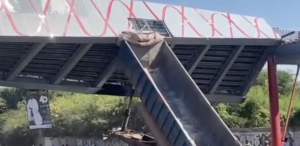 Un camion percute la passerelle de Yoff, la route de l’aéroport bloquée dans les 2 sens