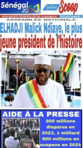 Découvrez les Unes des journaux Sénégalais du mardi 03 décembre 2024