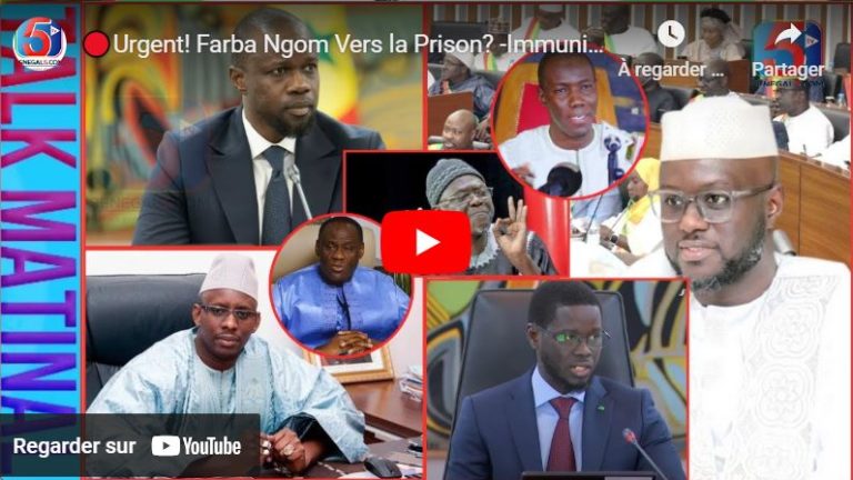 🔴Urgent! Farba Ngom Vers la Prison? -Immunité du Député Moustapha Diop Visé-Sonko Décide de…