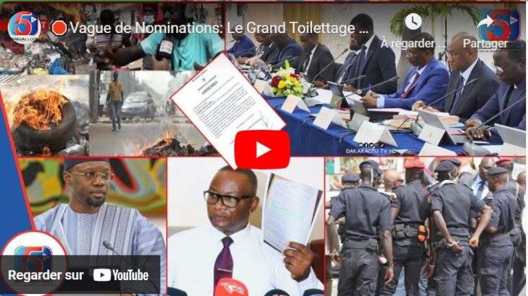 🛑Vague de Nominations: Le Grand Toilettage de Diomaye aux Impôts et Domaines-MMN Risque-Sonko…